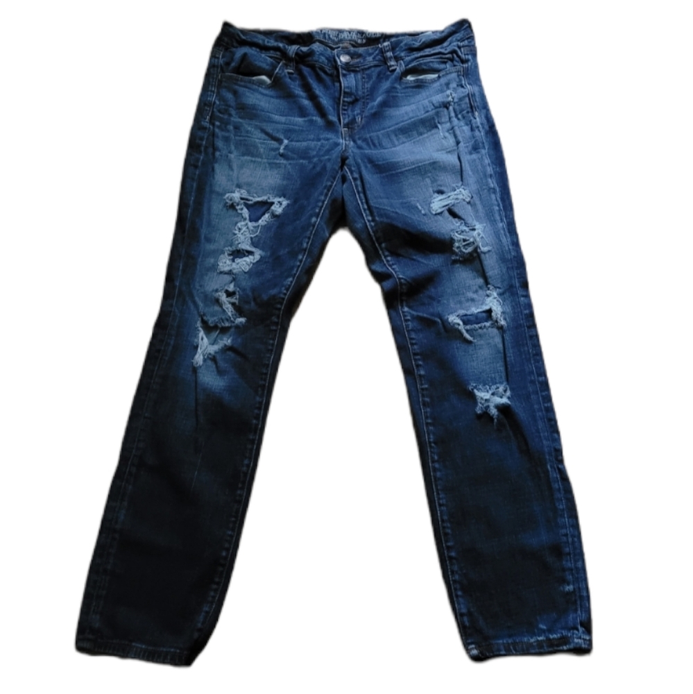 American Eagle Jegging Jeans Distressed 14